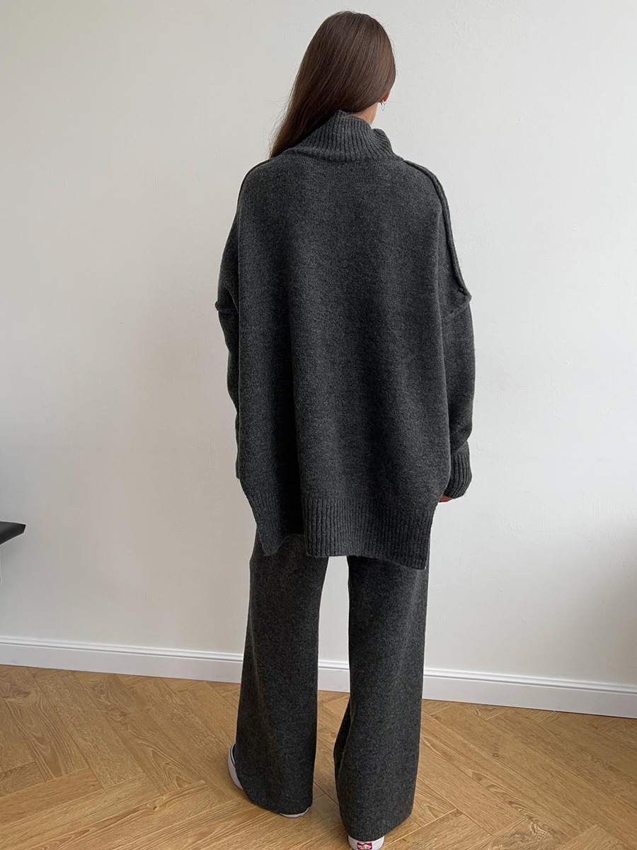 Dorvelli | Women’s Turtleneck Knit Pants Set