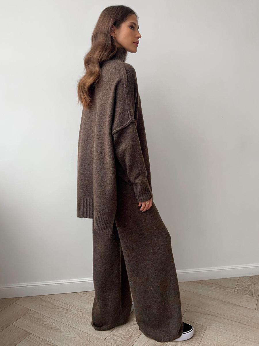 Dorvelli | Women’s Turtleneck Knit Pants Set
