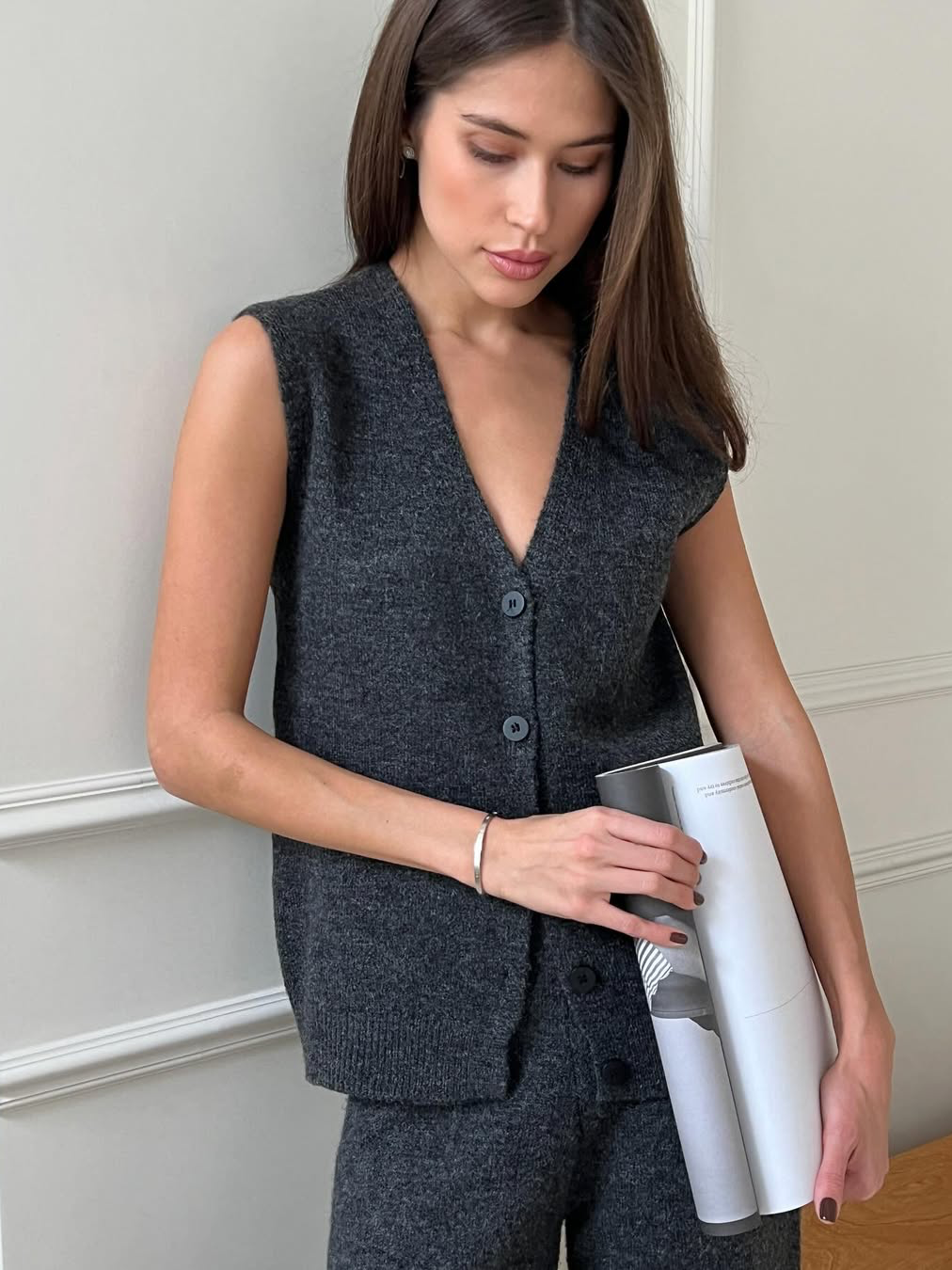 Dorvelli | Women’s Wool Blend Three-Piece Knit Set