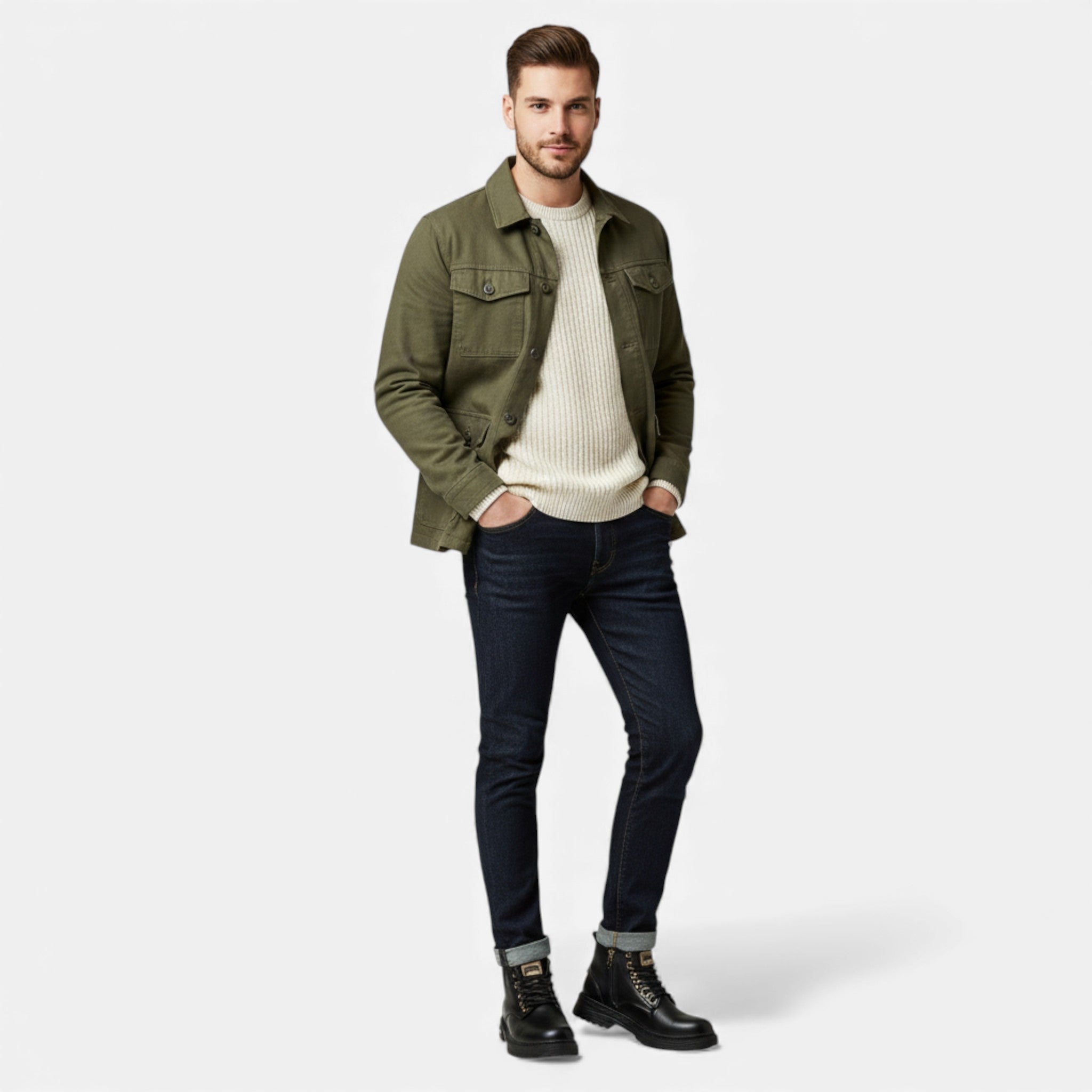 Dorvelli | Men’s Vintage Boots – Classic Short Lace-Up