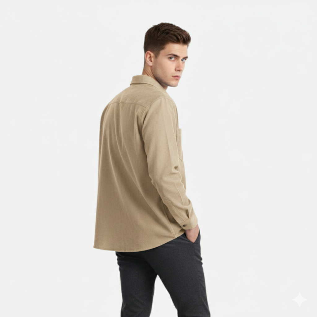 Dorvelli | Men’s Corduroy Shirt Jacket – Effortless Smart-Casual Charm