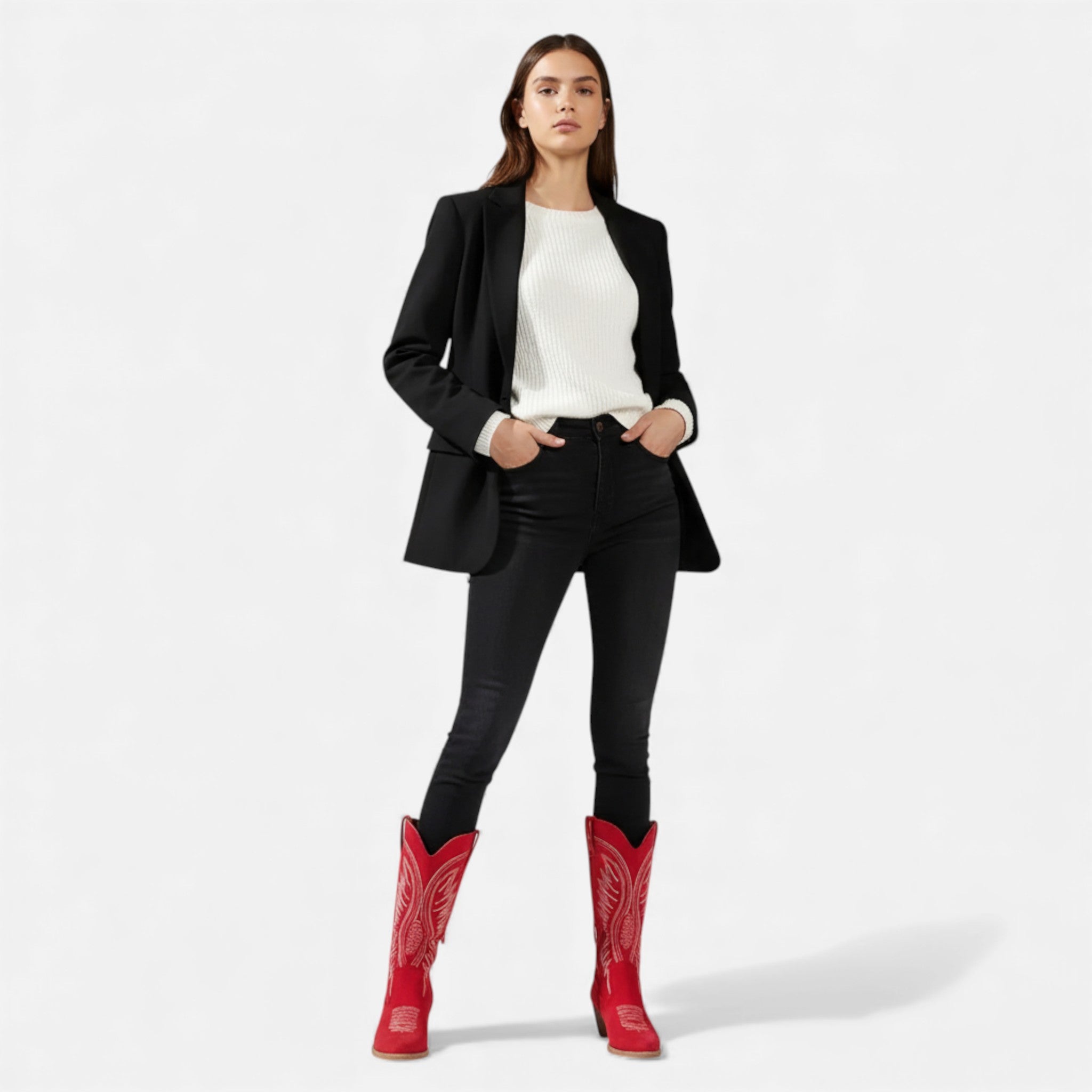 Dorvelli | Women’s Embroidered Cowboy Boots – Western Chic Elegance