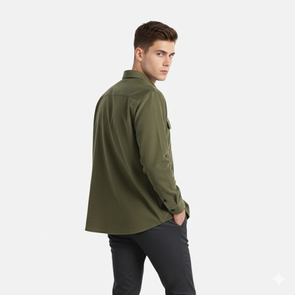 Dorvelli | Men’s Corduroy Shirt Jacket – Effortless Smart-Casual Charm