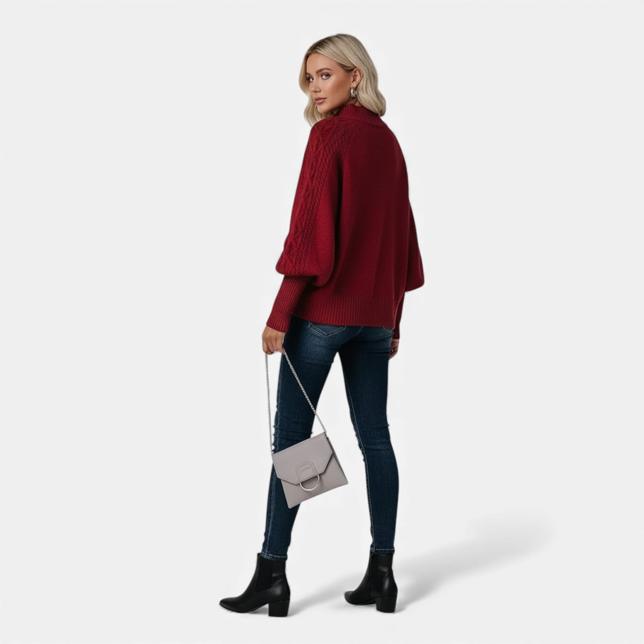 Dorvelli | Women’s Sweater – Elegant High-Neck Knit