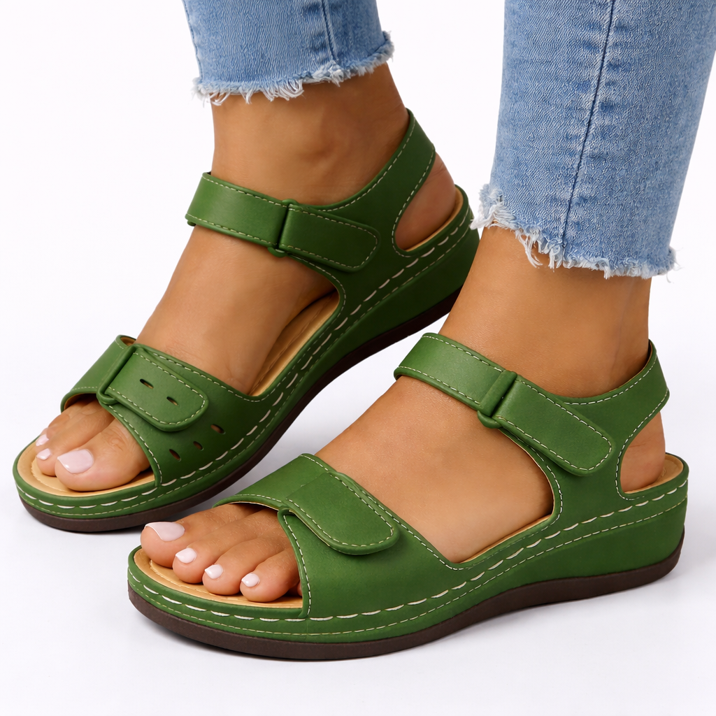 Dorvelli | Women's Sandals – Walking Wedge Comfort