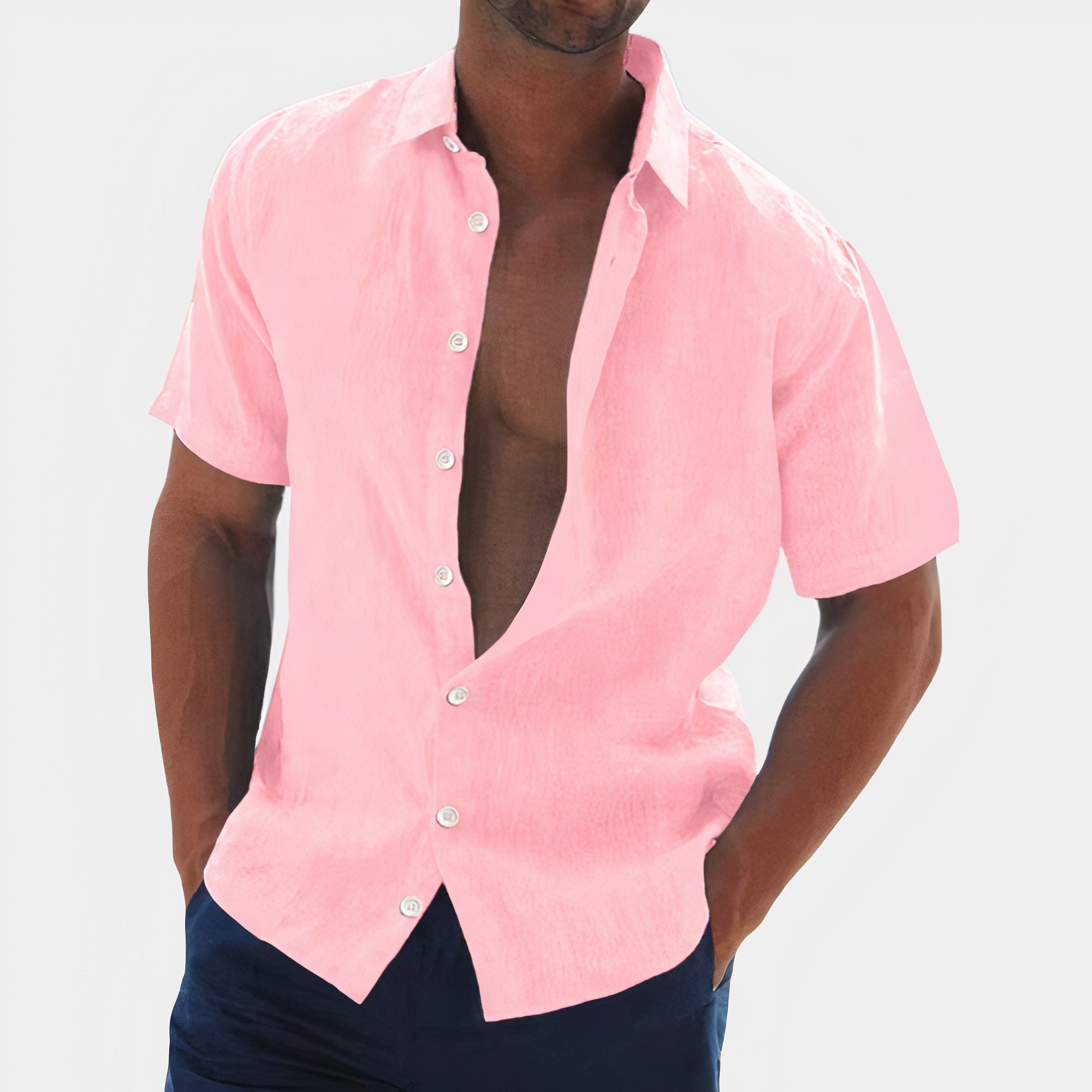 Dorvelli | Men's Shirt – Casual Linen Button Down