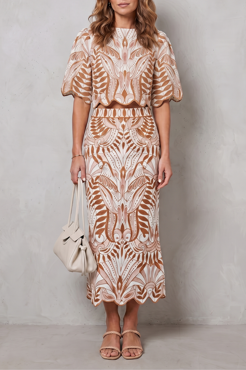 Dorvelli | Women's Two-Piece Set – Korreline Printed Linen