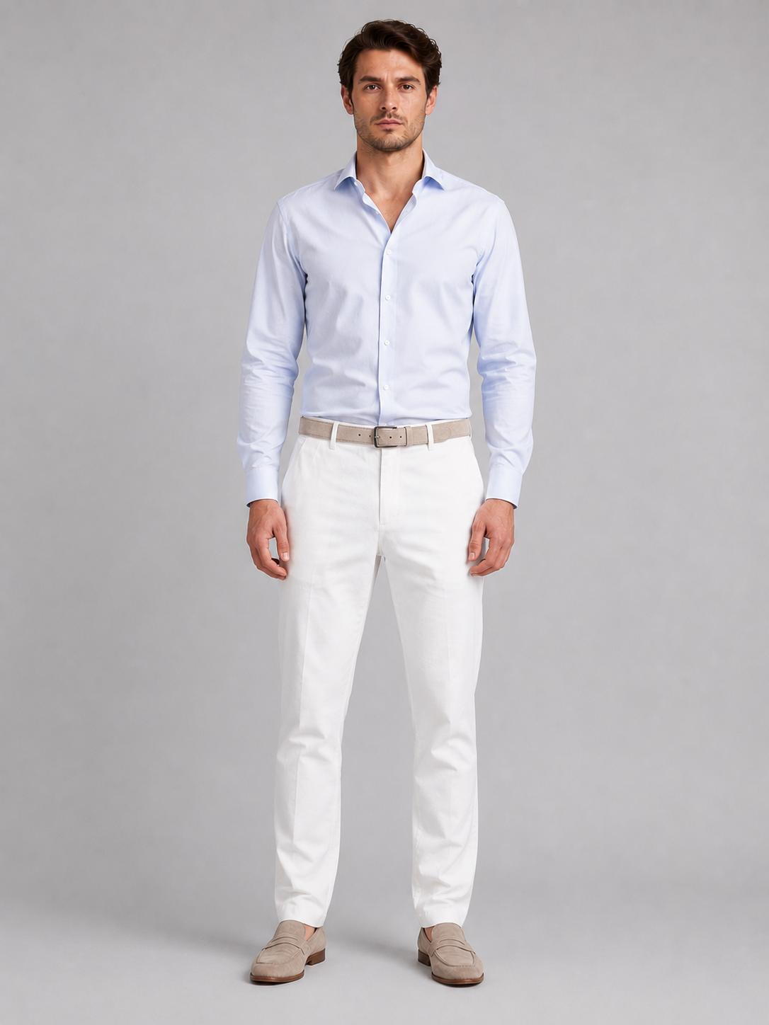 Dorvelli | Men's Trousers – Linen Look Straight Leg