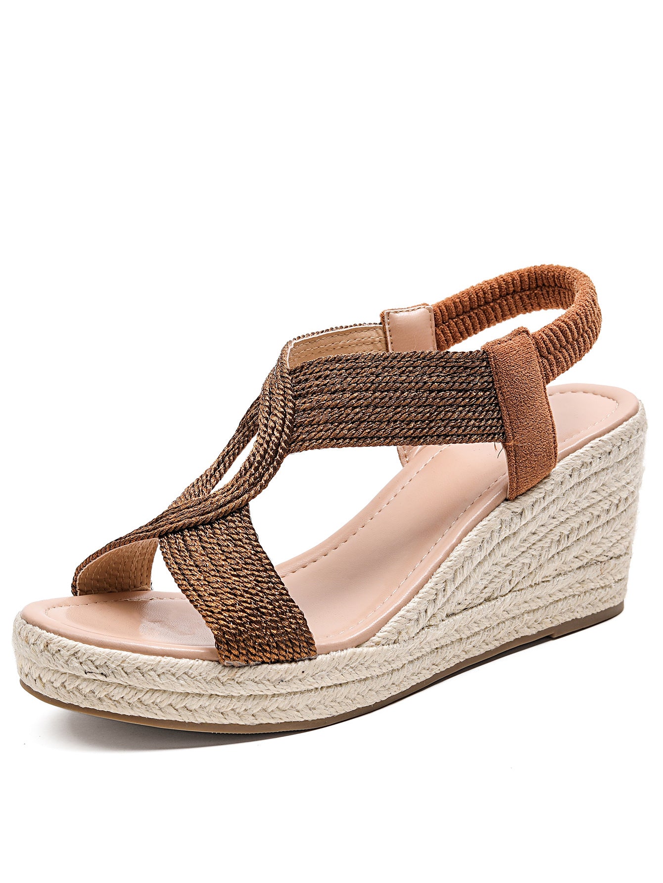 Dorvelli | Women’s Wedge Sandals – Platform Criss-Cross Open-Toe