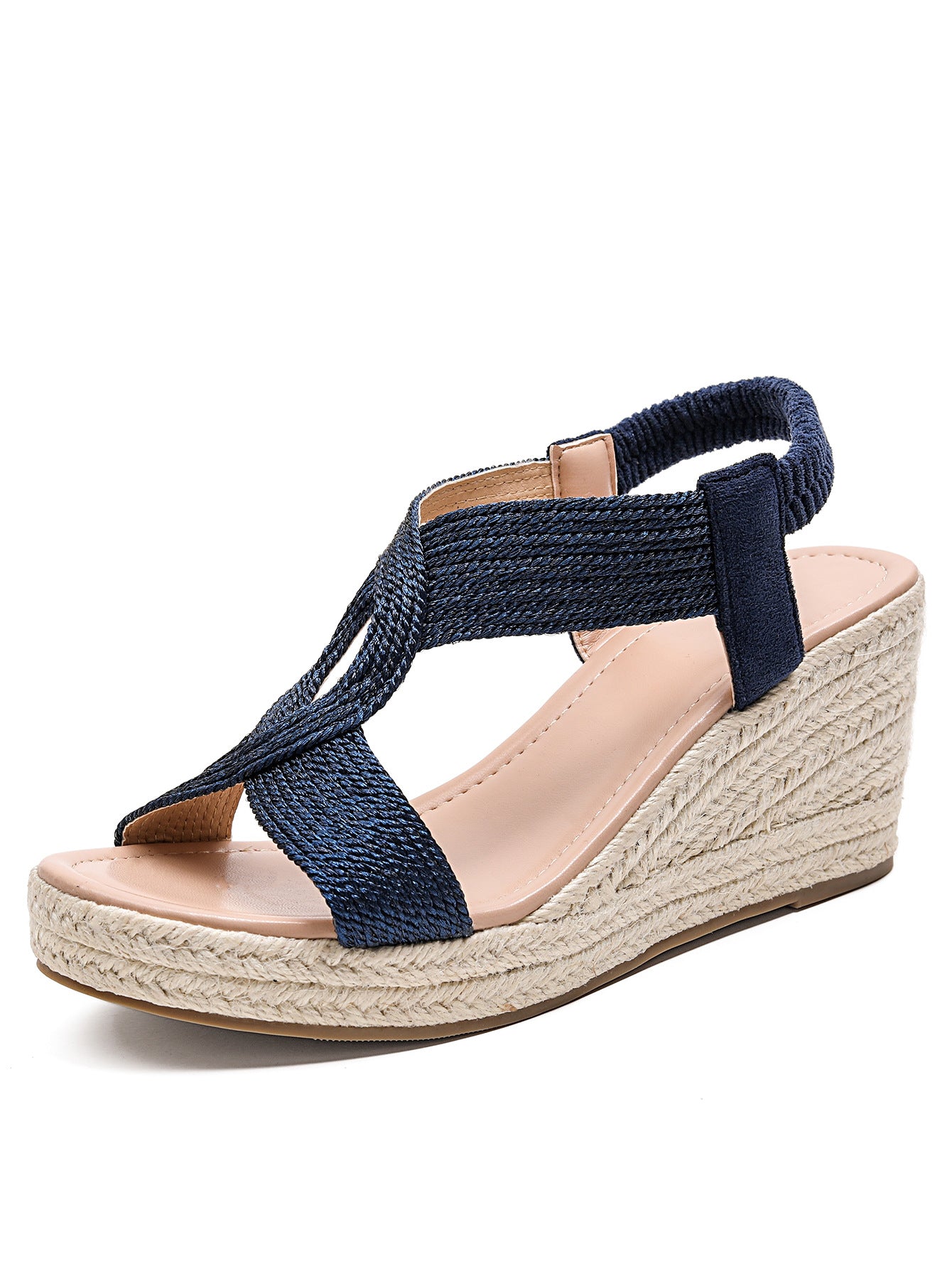 Dorvelli | Women’s Wedge Sandals – Platform Criss-Cross Open-Toe