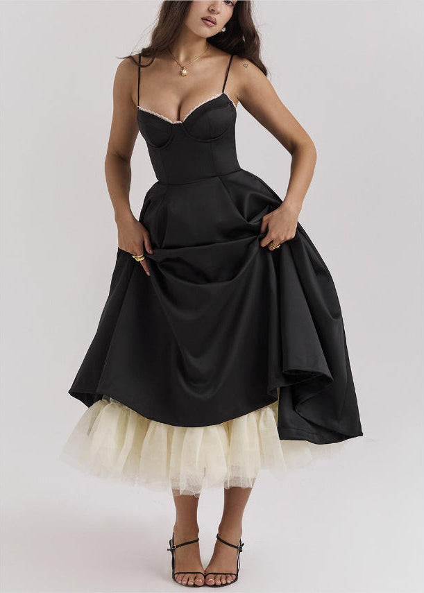 Dorvelli | Women's Midi Dress – Corset Full Skirt