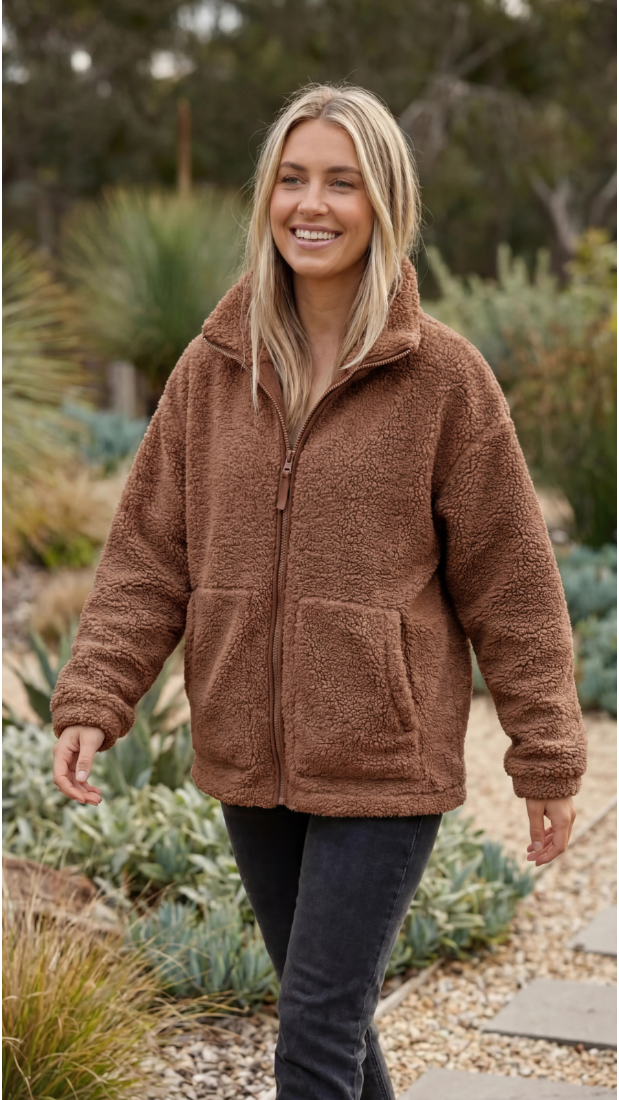 Women's Oversized Zip Jacket