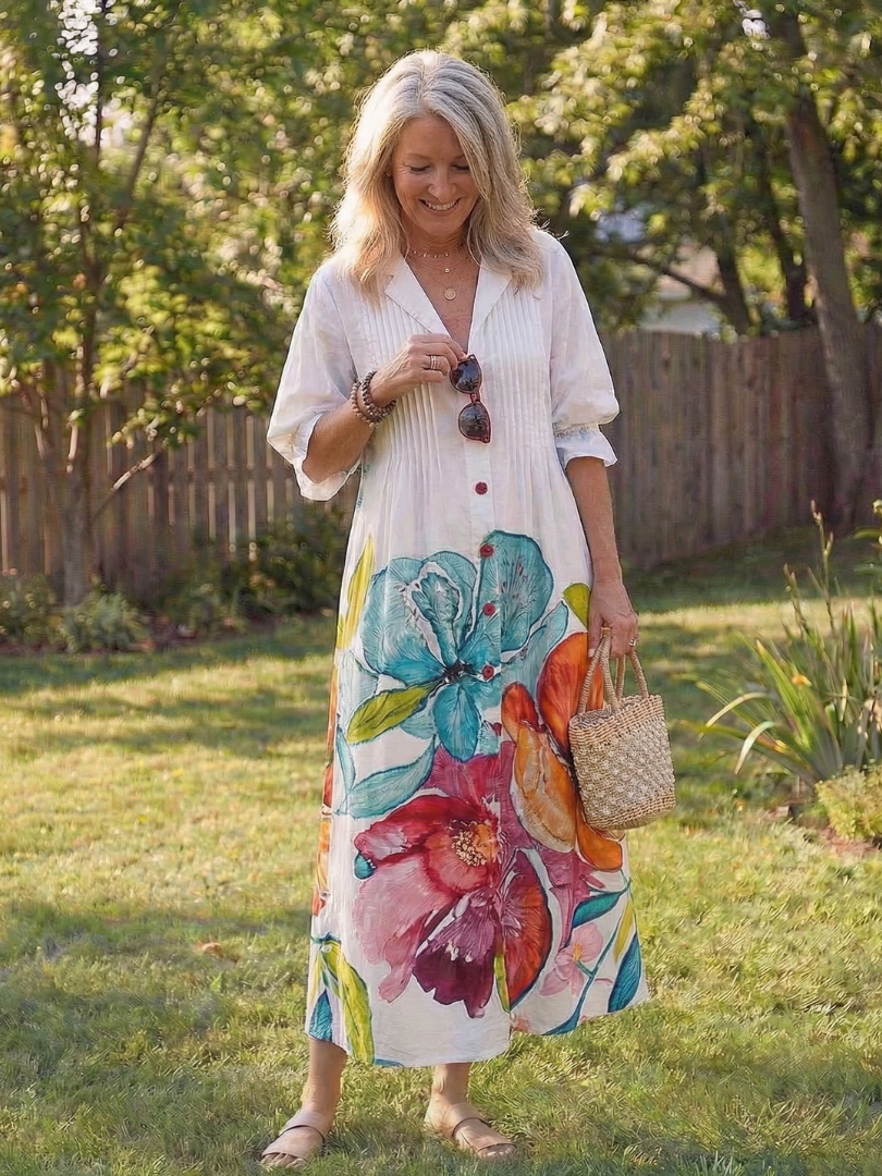 Dorvelli | Women's Maxi Dress – Botanical Flow