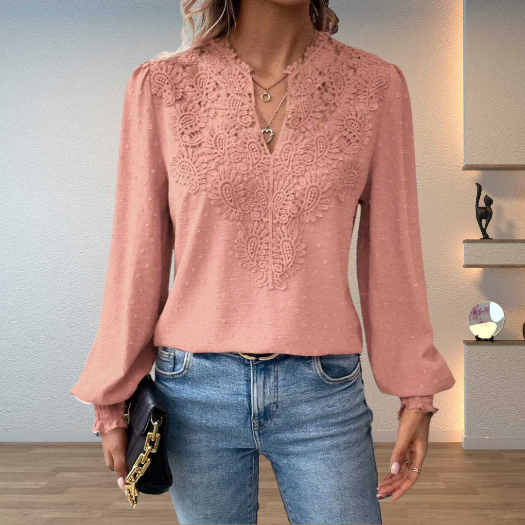 Dorvelli | Women's Blouse – Elegant Lightweight Lace Detail