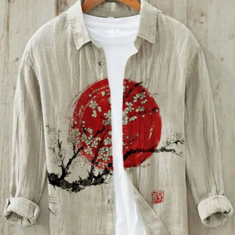 Dorvelli | Men's Shirt – Vintage Japanese Art Print