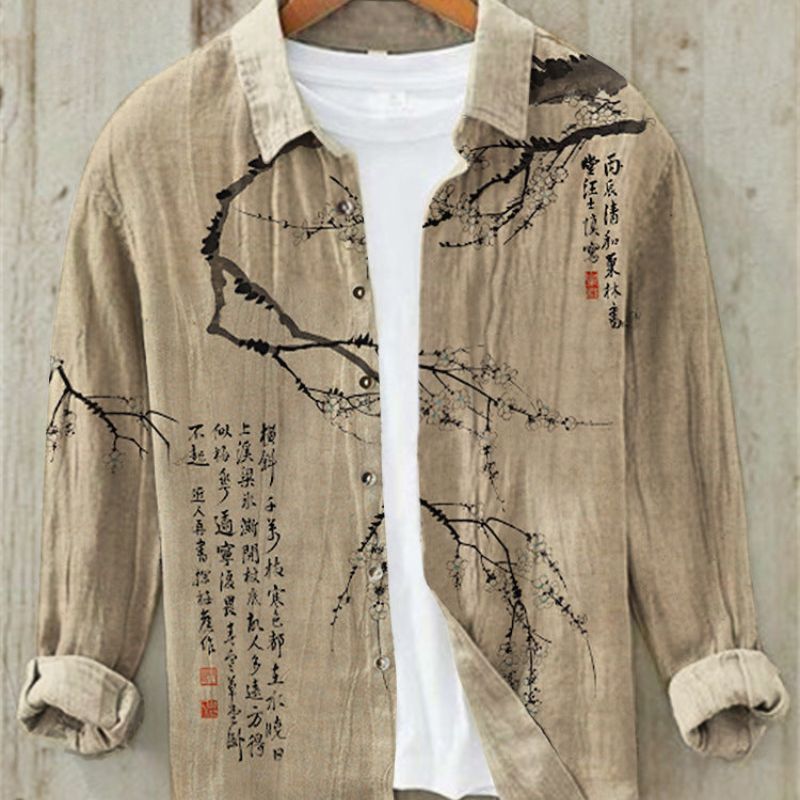 Dorvelli | Men's Shirt – Vintage Japanese Art Print