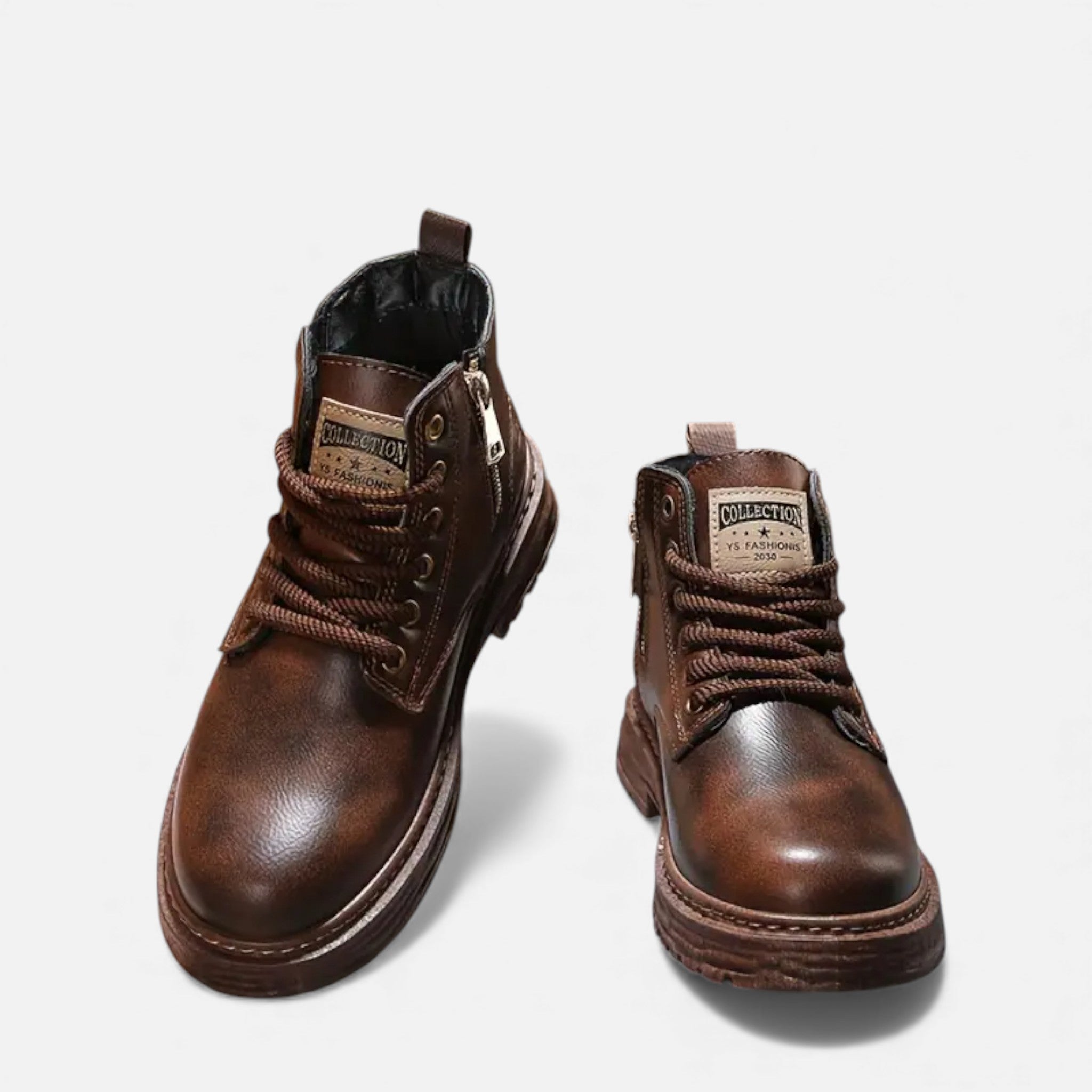Dorvelli | Men’s Vintage Boots – Classic Short Lace-Up