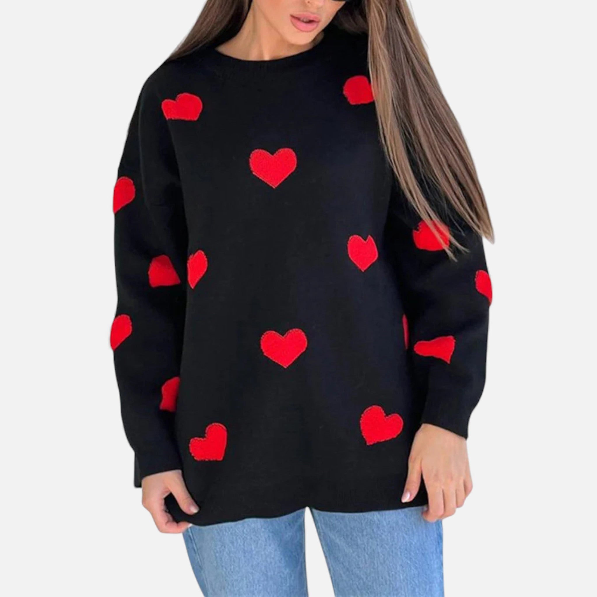 Dorvelli | Women’s Sweater – Embroidered Geometric Knit