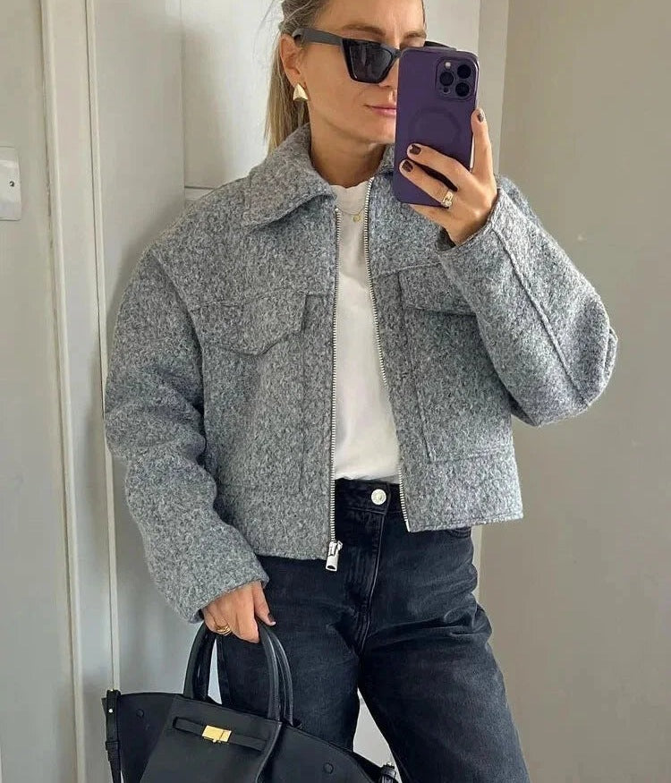 Celeste Cropped Utility Jacket