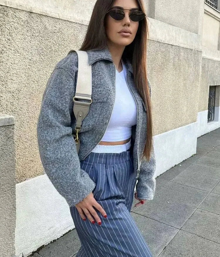 Celeste Cropped Utility Jacket