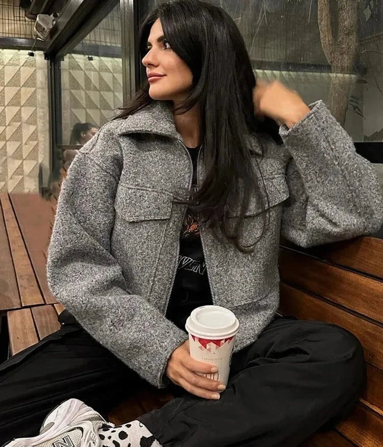 Celeste Cropped Utility Jacket