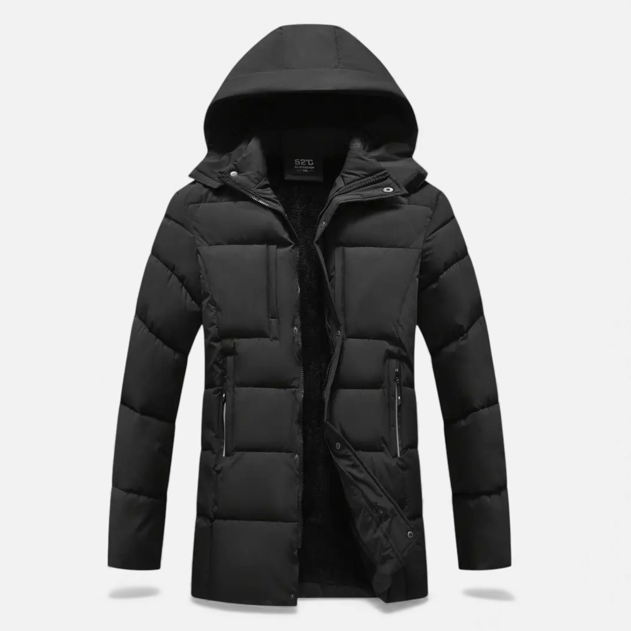 Dorvelli | Men’s Long Coat – Stand-Collar Winter Classic