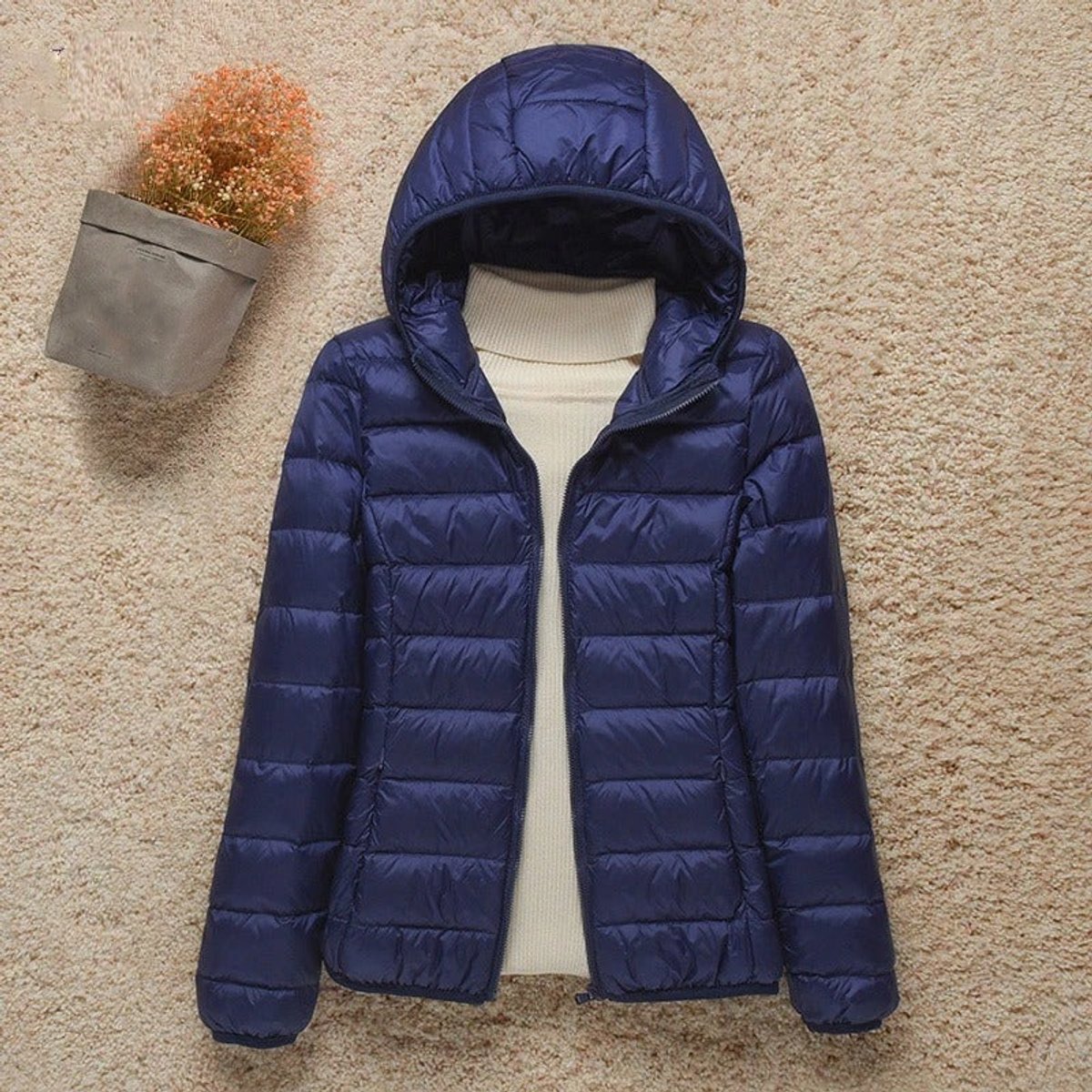Dorvelli | Women's Quilted Jacket – Packable Hooded Zip