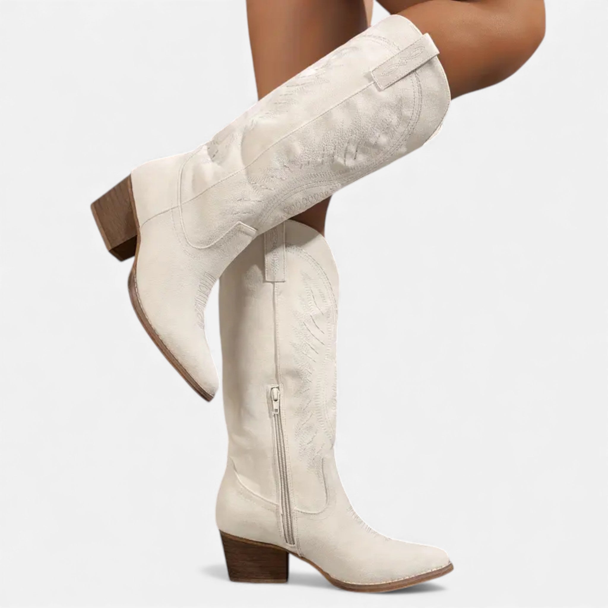 Dorvelli | Women’s Embroidered Cowboy Boots – Western Chic Elegance