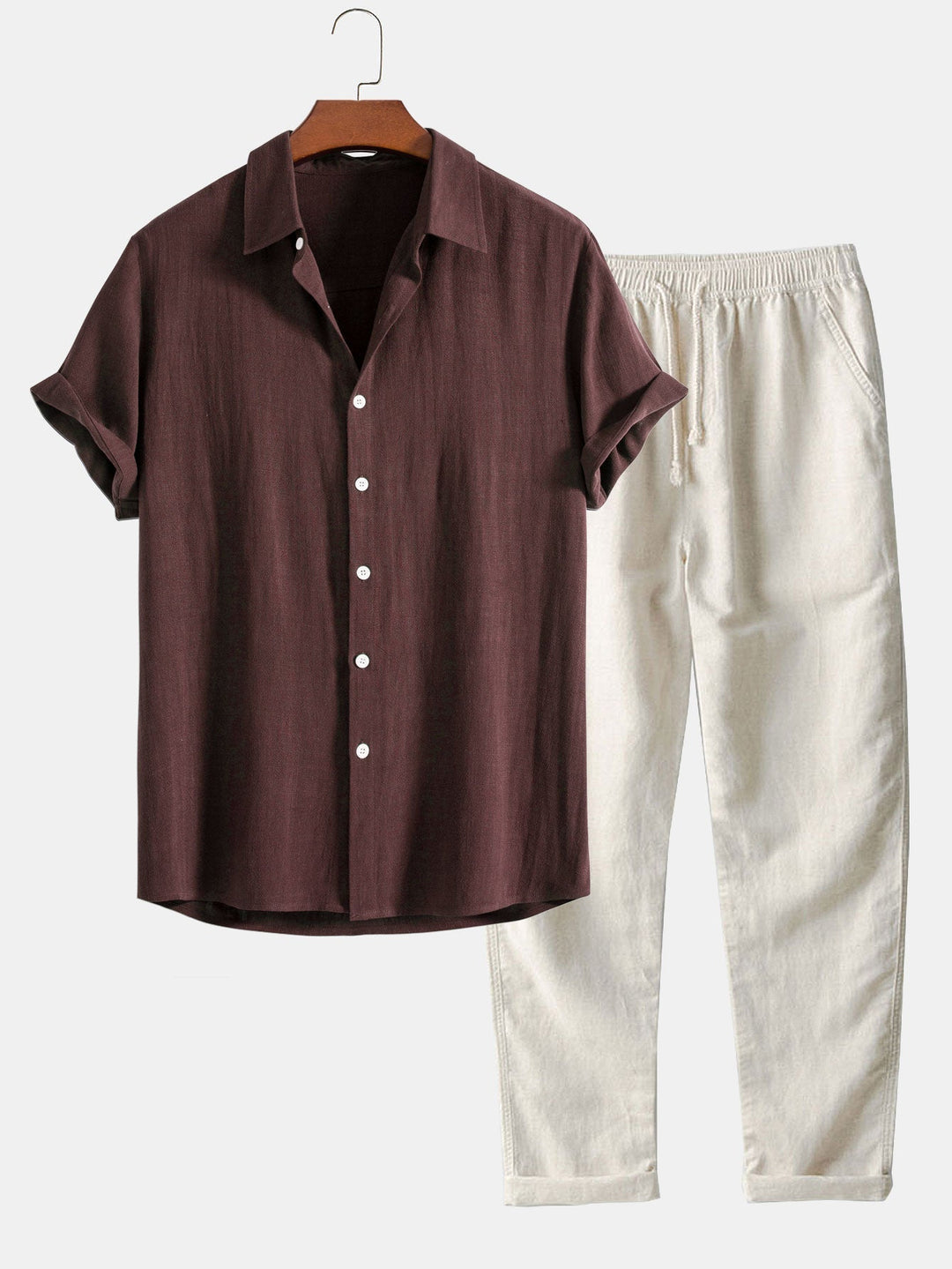 Dorvelli | Men's Trousers – Band Collar Trousers