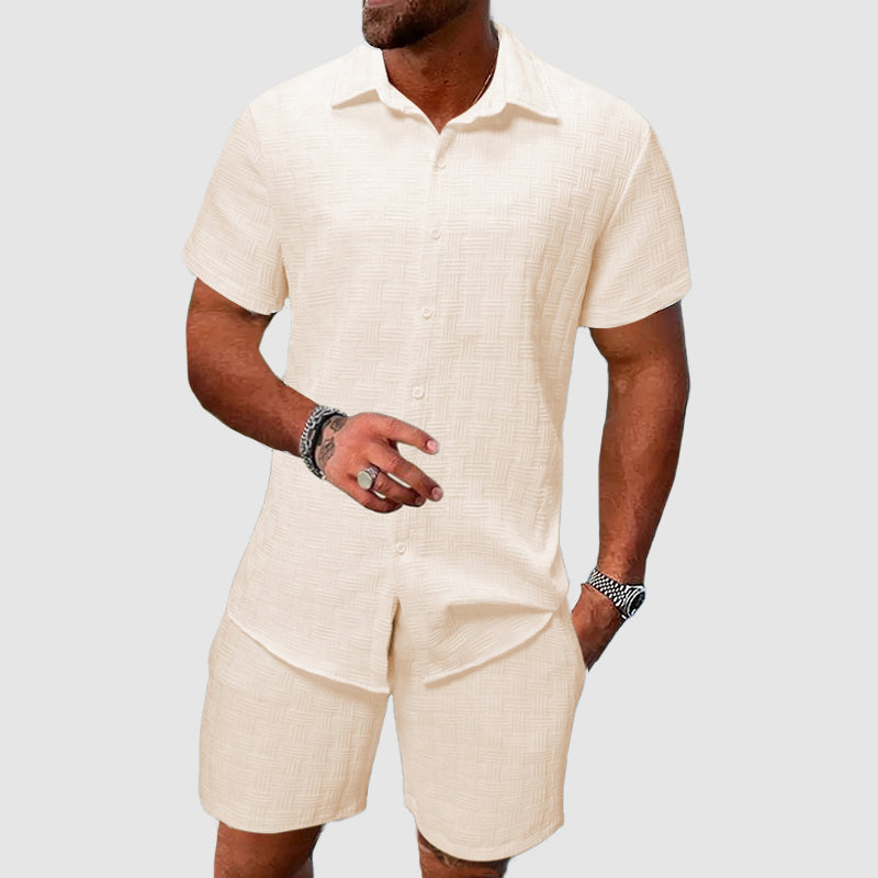 Dorvelli | Men's Two-Piece Set – Short Jacquard