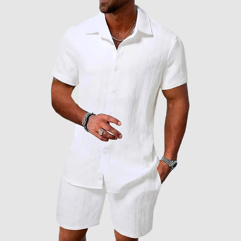 Dorvelli | Men's Two-Piece Set – Short Jacquard