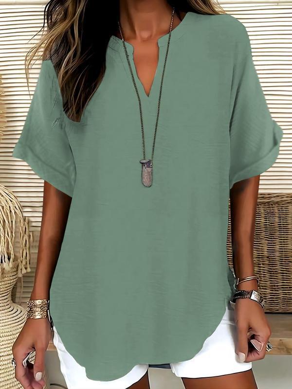 Dorvelli | Women's Blouse – Atasia Touch Notched