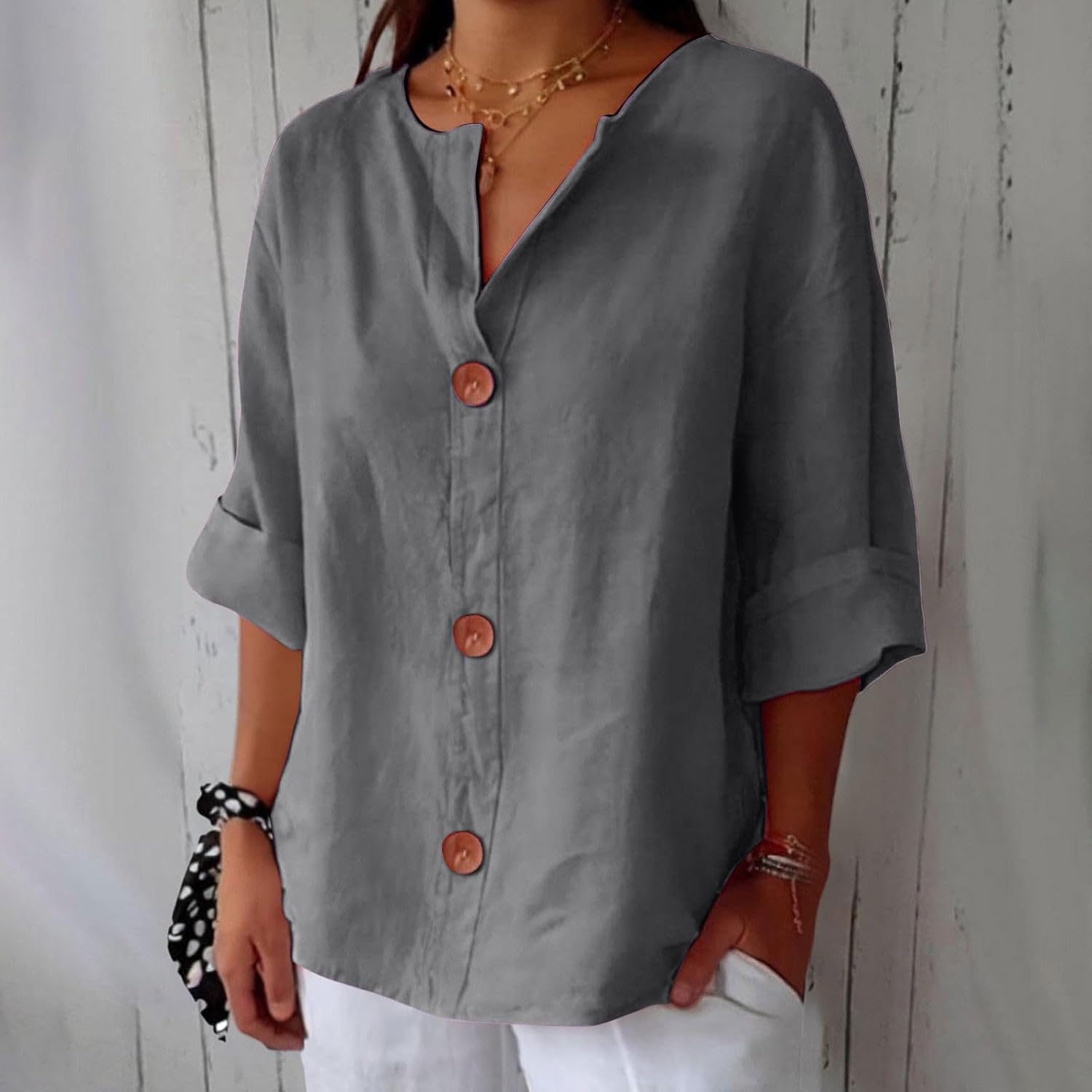 Dorvelli | Women's Blouse – Summer Blouse Loose