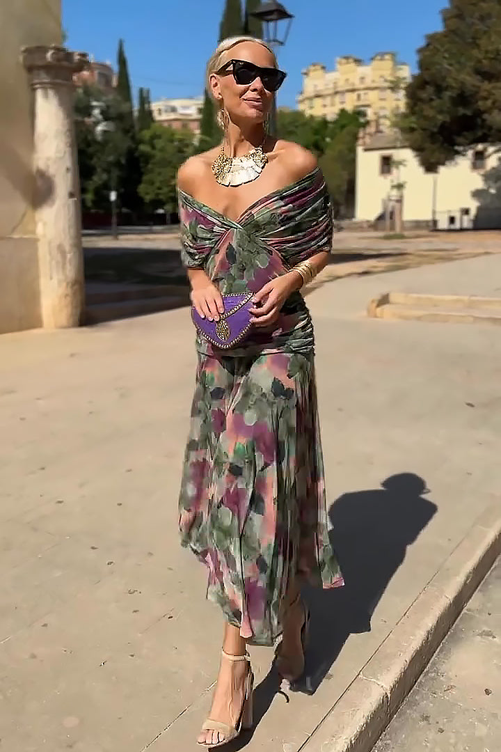 Dorvelli | Women's Maxi Dress – Cocktail Off Shoulder
