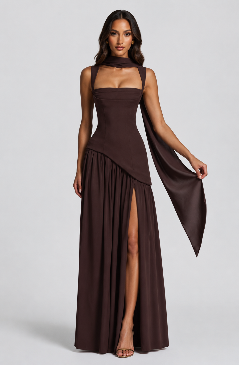 Dorvelli | Women's Maxi Dress – Draped