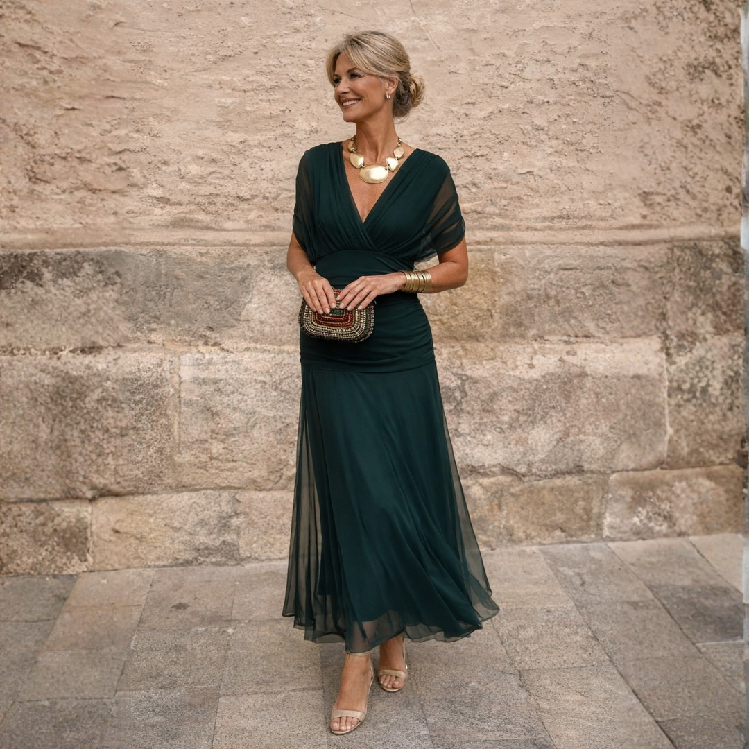 Dorvelli | Women's Maxi Dress – Mikaela Off-Shoulder