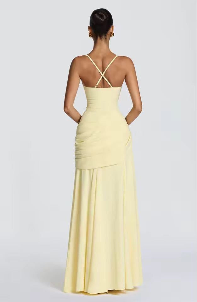Dorvelli | Women's Maxi Dress – Sweetheart Neck Sleeveless