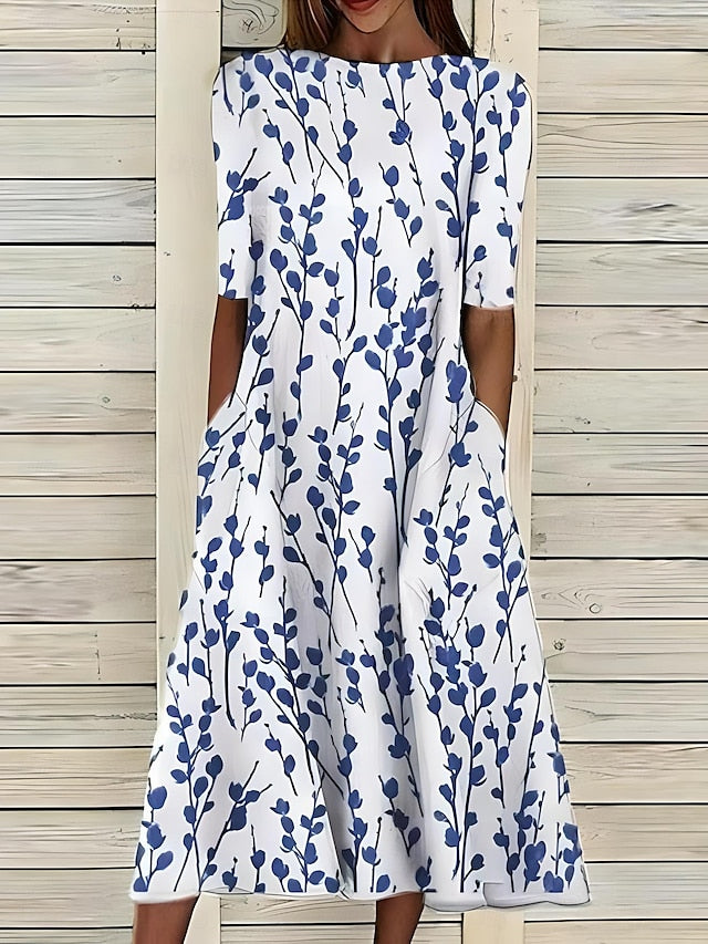 Dorvelli | Women's Midi Dress – Coastal Bloom