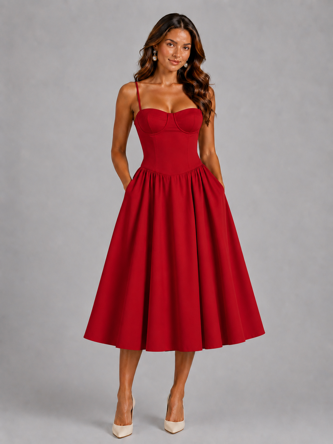 Dorvelli | Women's Midi Dress – Corset Summer Events