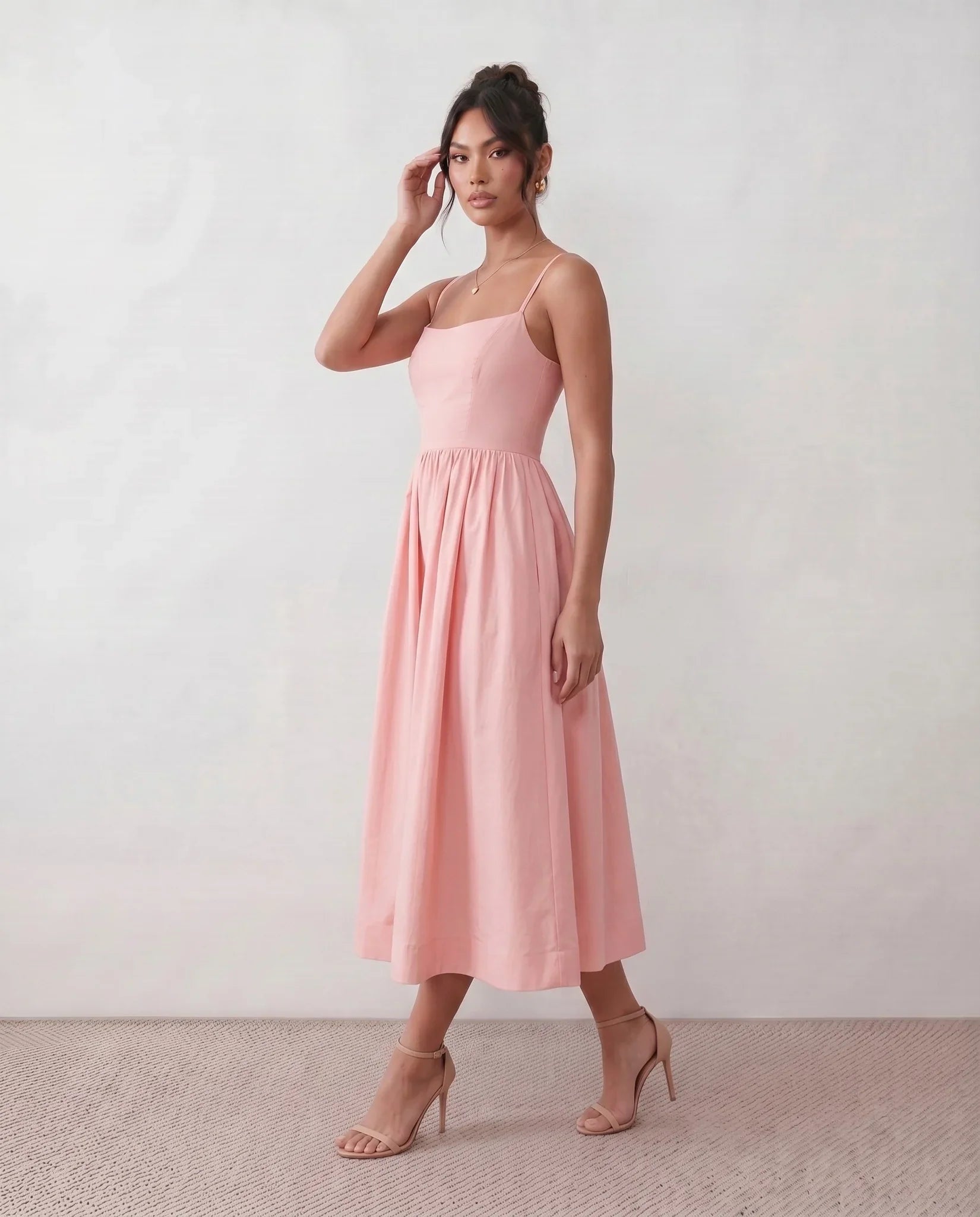 Dorvelli | Women's Midi Dress – Layla Spaghetti Strap