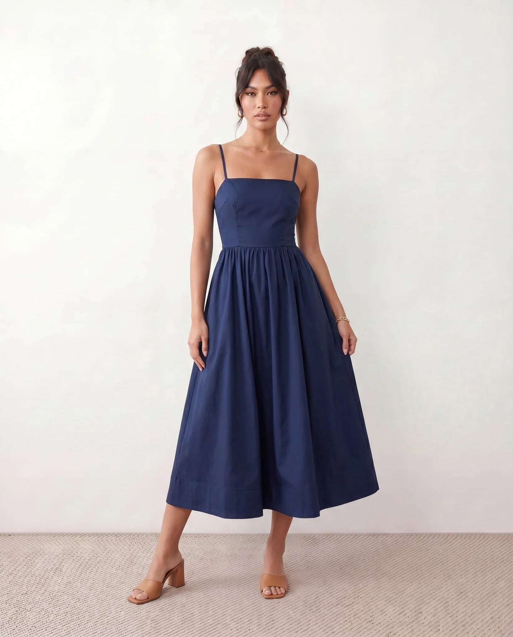 Dorvelli | Women's Midi Dress – Layla Spaghetti Strap