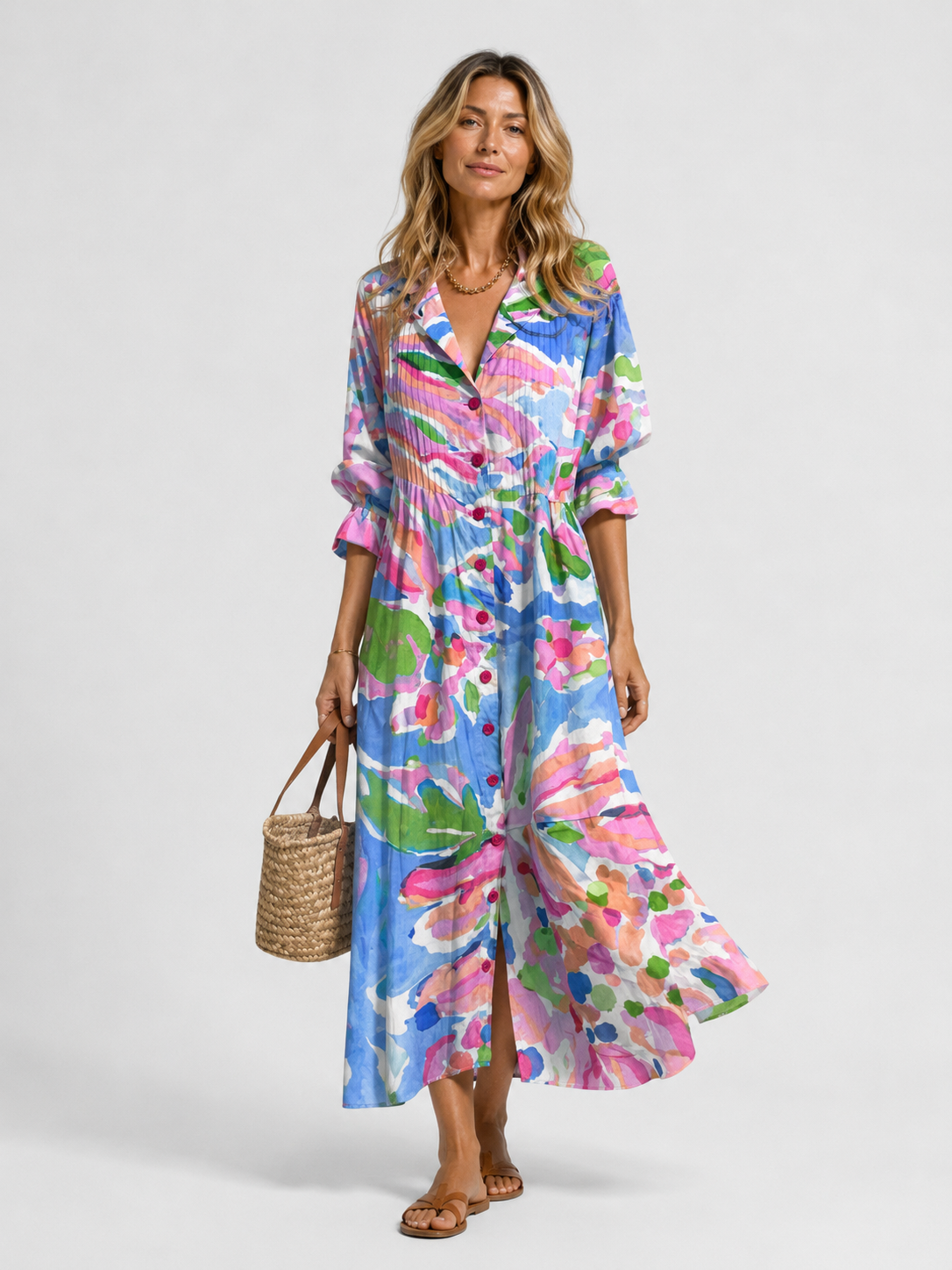 Dorvelli | Women's Midi Dress – Printed