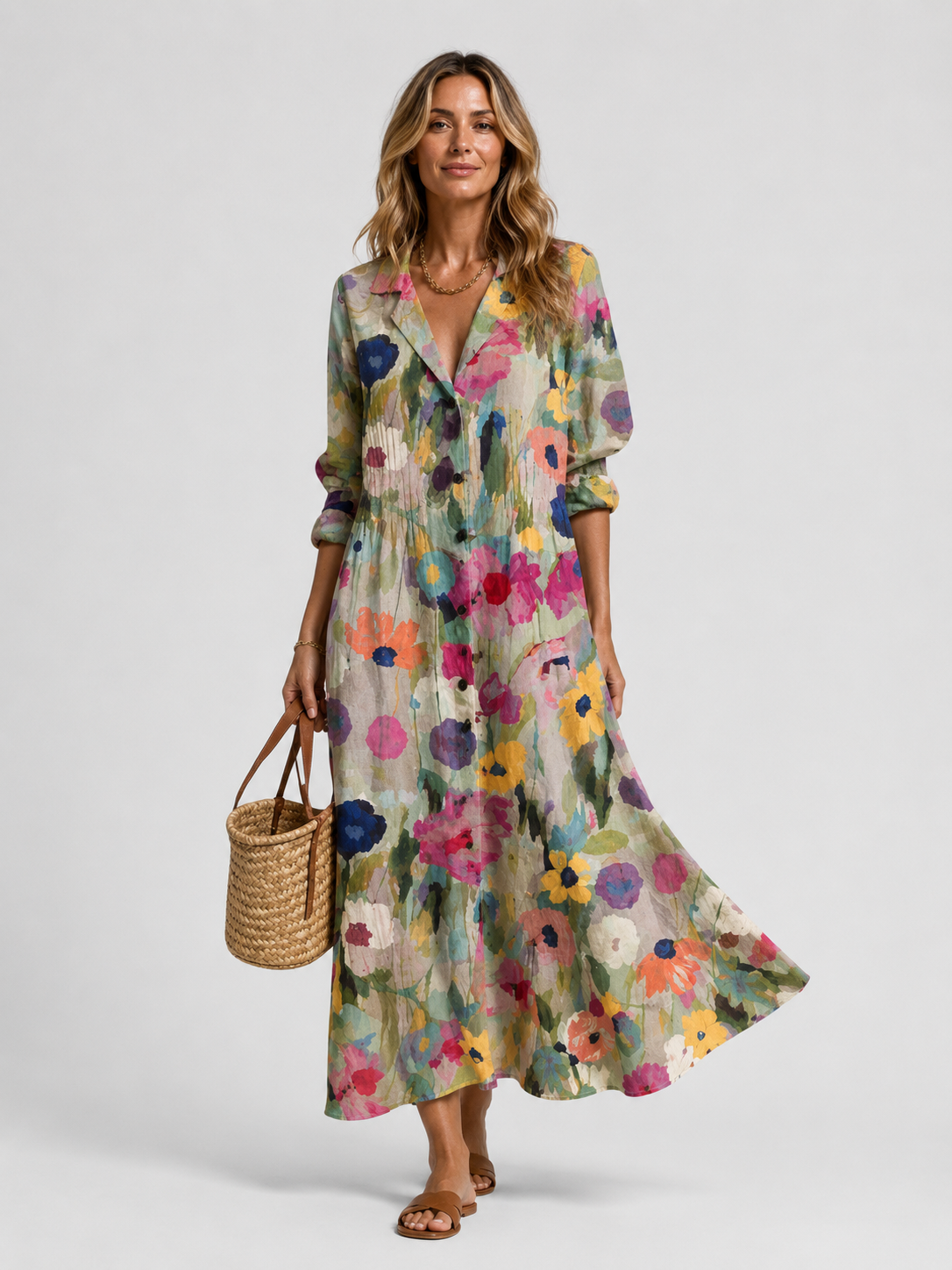 Dorvelli | Women's Midi Dress – Printed