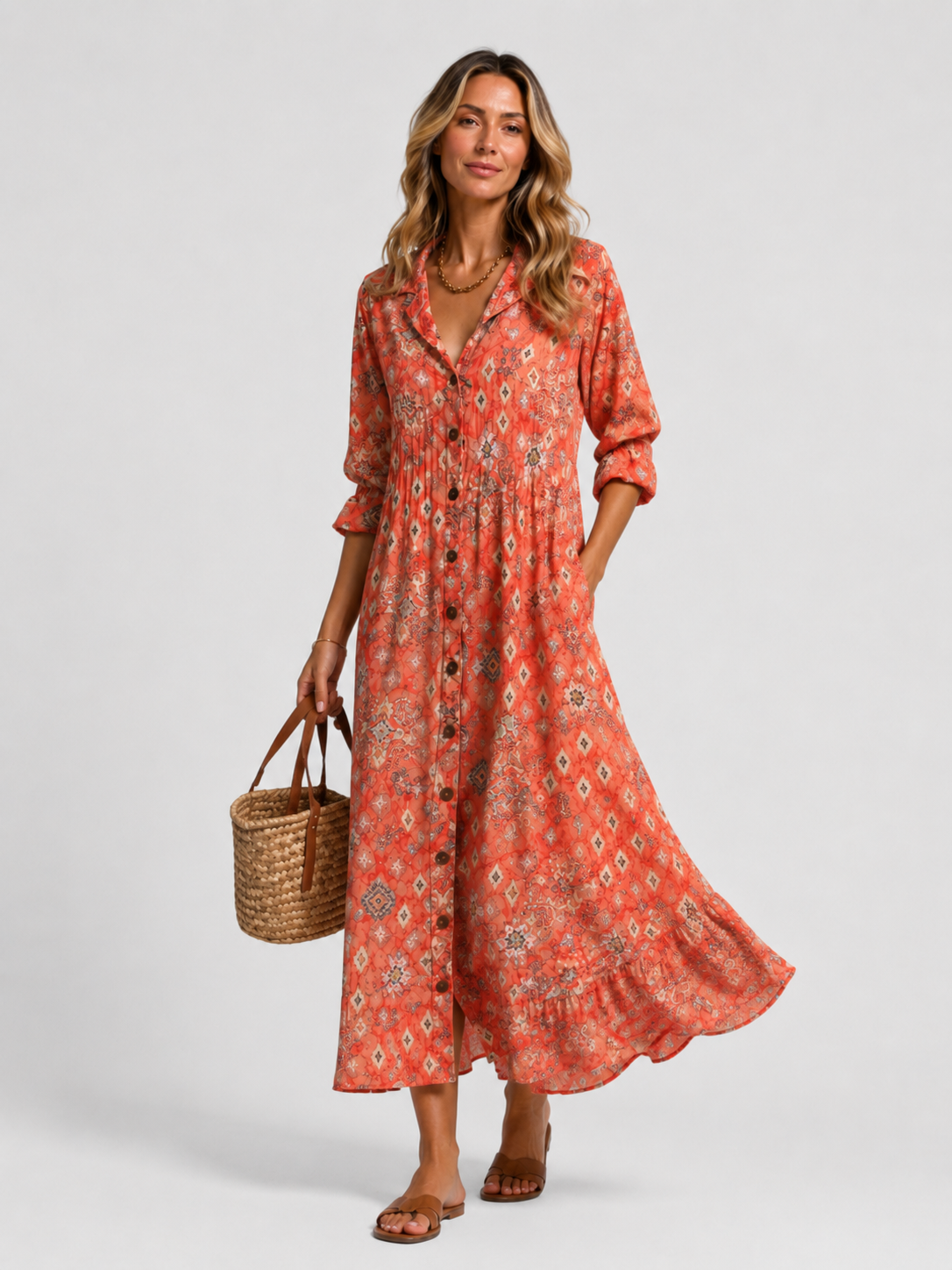 Dorvelli | Women's Midi Dress – Printed