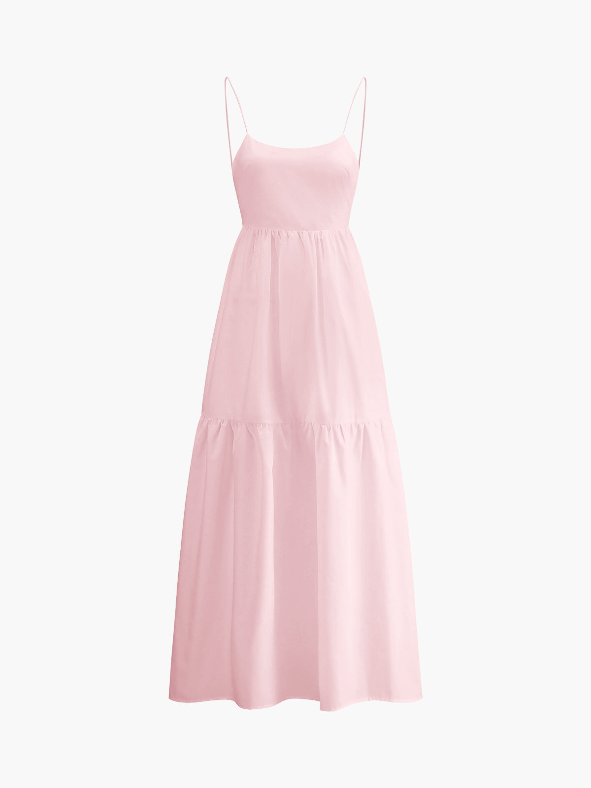 Dorvelli | Women's Midi Dress – Solid Backless Long