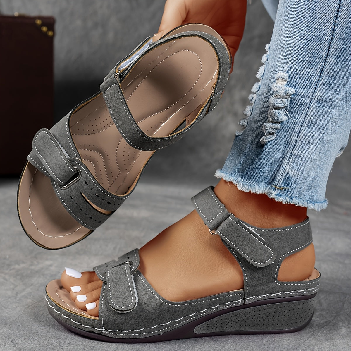 Dorvelli | Women's Sandals – Wedge Open Toe