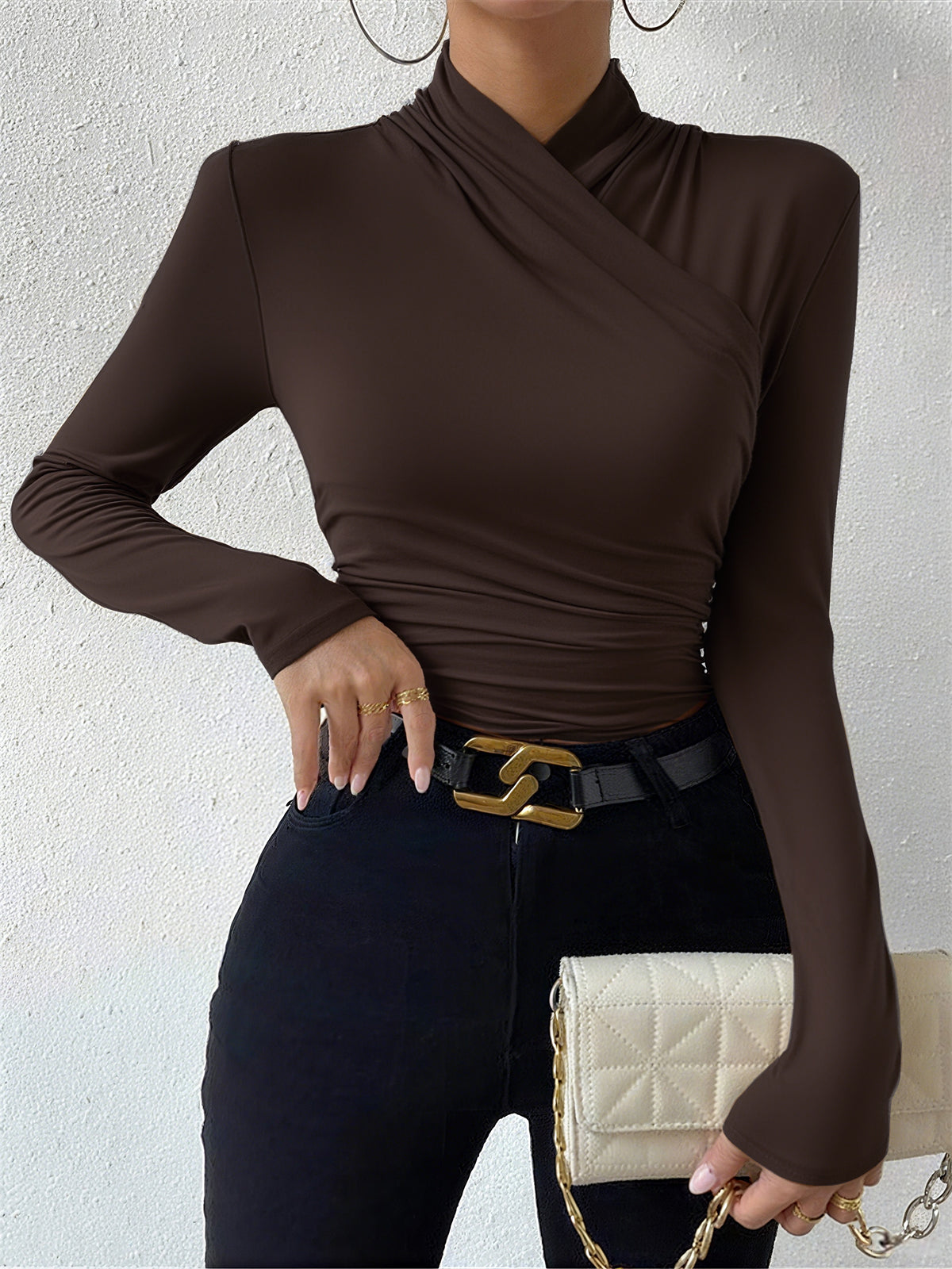 Dorvelli | Women's Shirt – Cross Over Collar