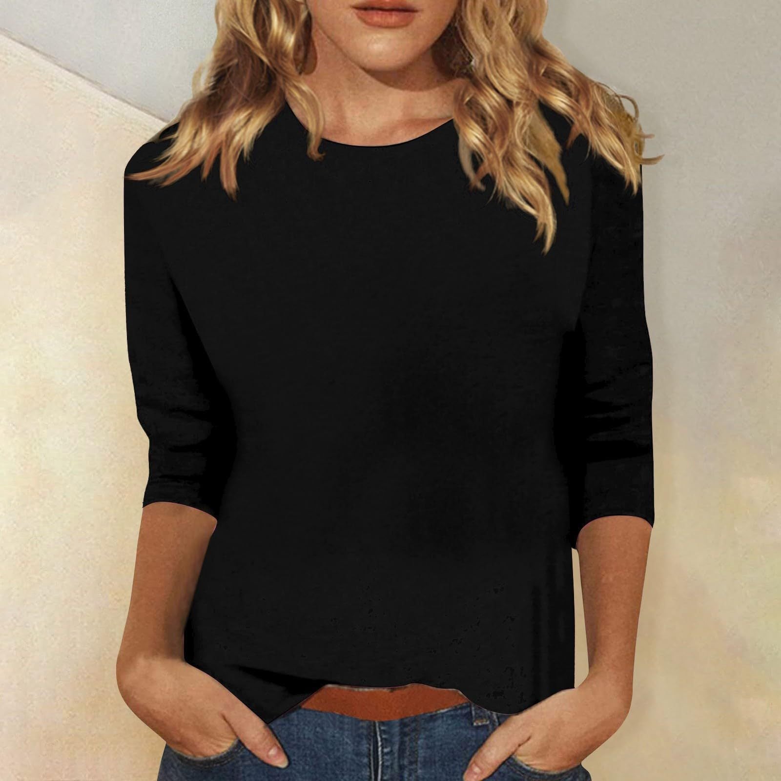 Dorvelli | Women's Top – Round Neck Quarter