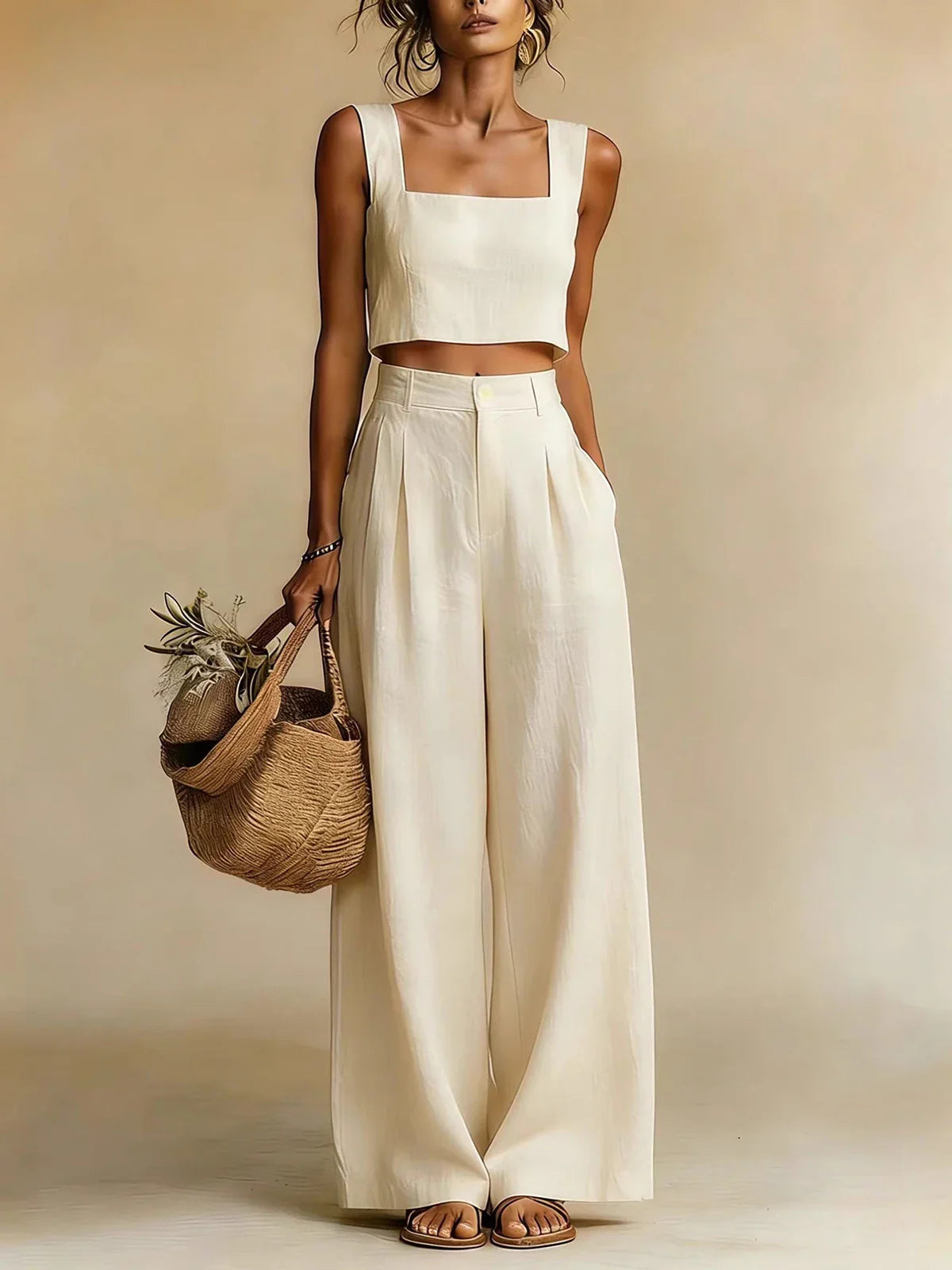 Dorvelli | Women's Two-Piece Set – Peachy Palazzo