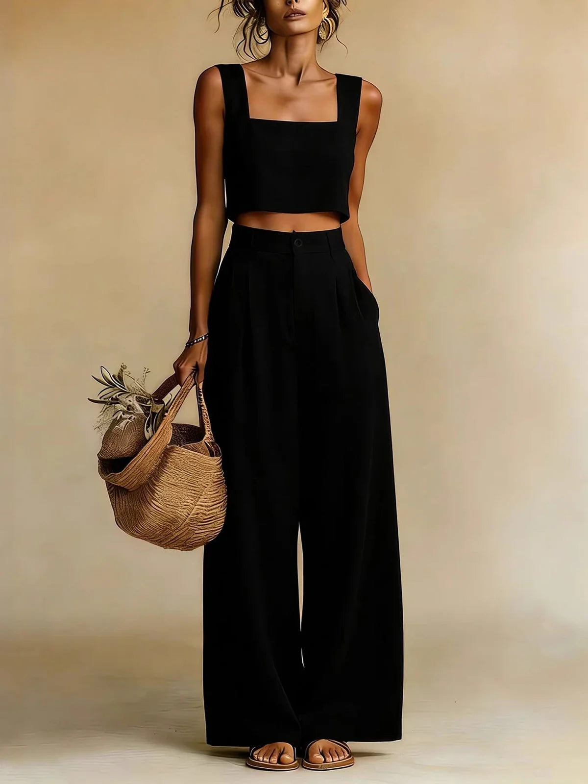 Dorvelli | Women's Two-Piece Set – Peachy Palazzo